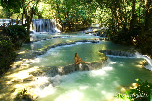 Loas Kuan Si waterfalls Luang Prabang