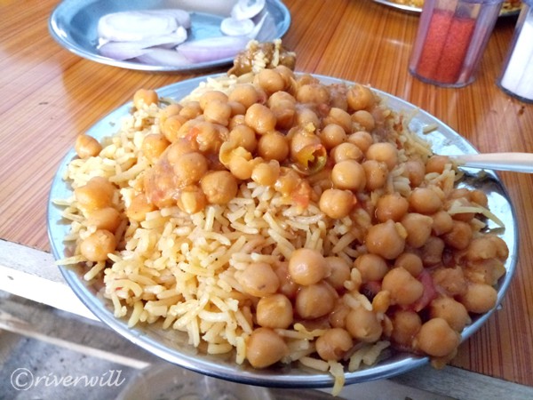 Biryani food in Karam town in Pakistan