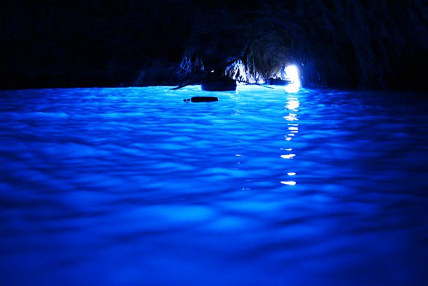 The Blue Grotto A underwater Sea cave in Capri by Glen Scarborough via flickr